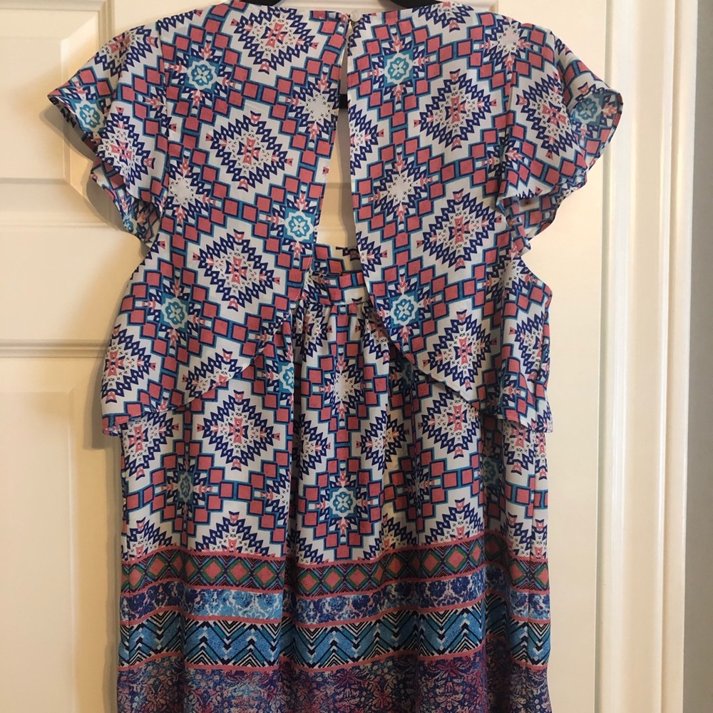 Meadow Rue Geometric Blouse - Picture 2 of 4